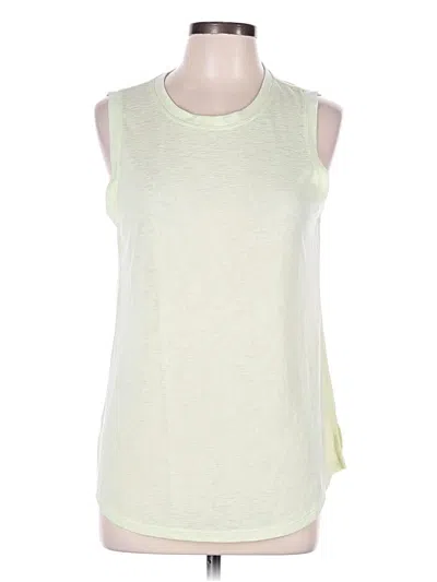 Pre-owned Athleta Sleeveless T-shirt In Yellow