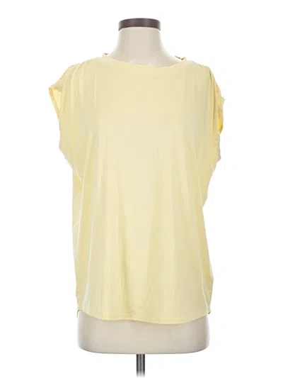 Pre-owned Athleta Sleeveless T-shirt In Yellow