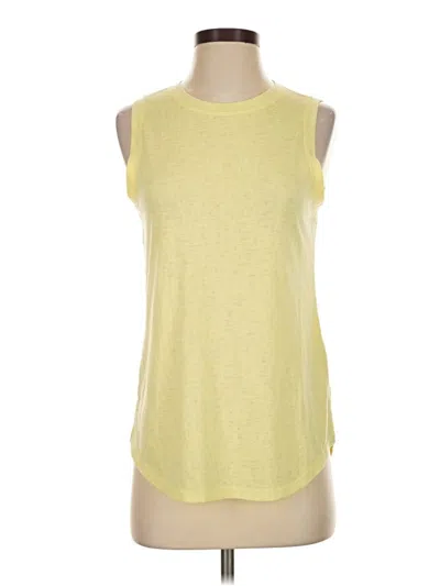 Pre-owned Athleta Sleeveless T-shirt In Yellow