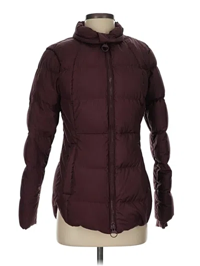 Pre-owned Athleta Snow Jacket In Burgundy
