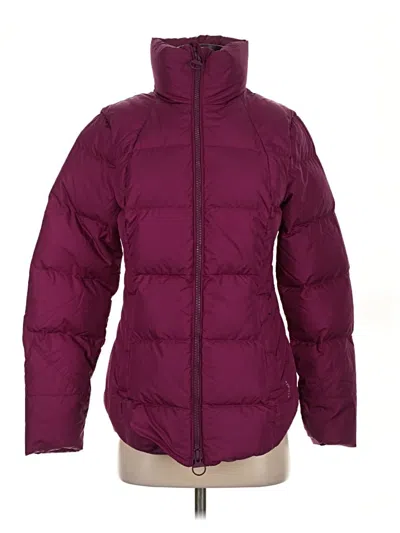 Pre-owned Athleta Snow Jacket In Burgundy