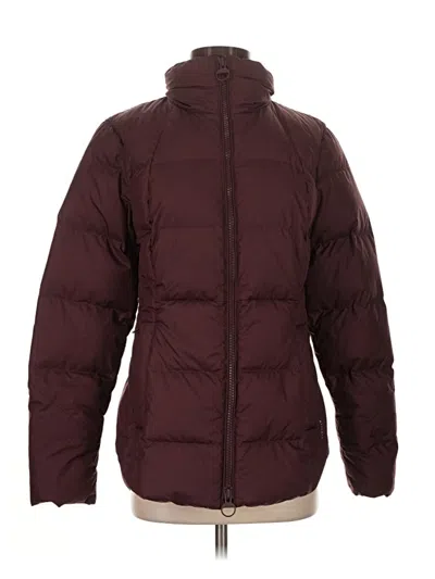 Pre-owned Athleta Snow Jacket In Burgundy