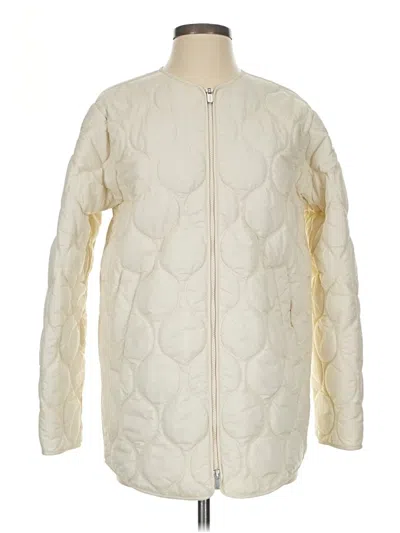Pre-owned Athleta Snow Jacket In Ivory