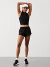 Athleta Speedwork Mid Rise 2 1/2" Run Short In Black