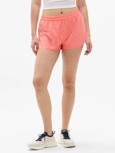 Athleta Speedwork Mid Rise 2 1/2" Run Short In Pink