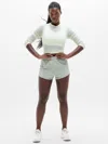 Athleta Speedwork Mid Rise 2 1/2" Run Short In Green