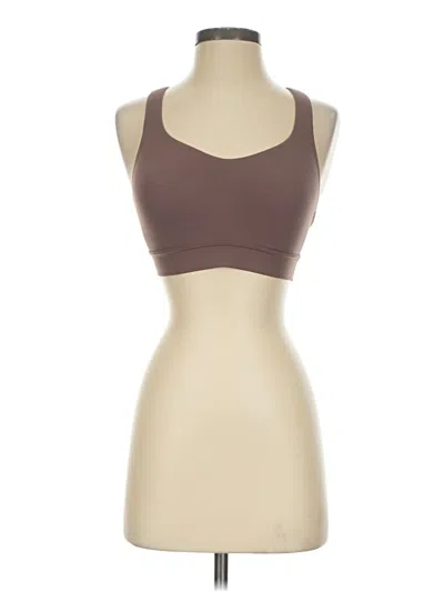 Pre-owned Athleta Sports Bra In Brown
