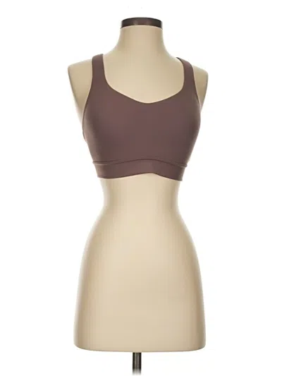 Pre-owned Athleta Sports Bra In Brown
