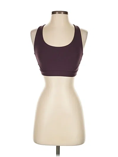 Pre-owned Athleta Sports Bra In Burgundy