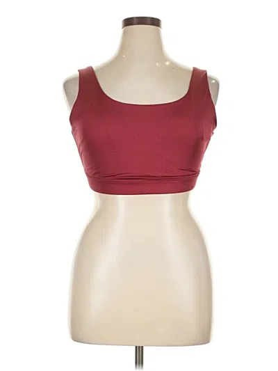 Pre-owned Athleta Sports Bra In Burgundy
