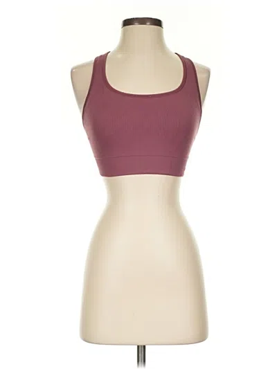 Pre-owned Athleta Sports Bra In Burgundy