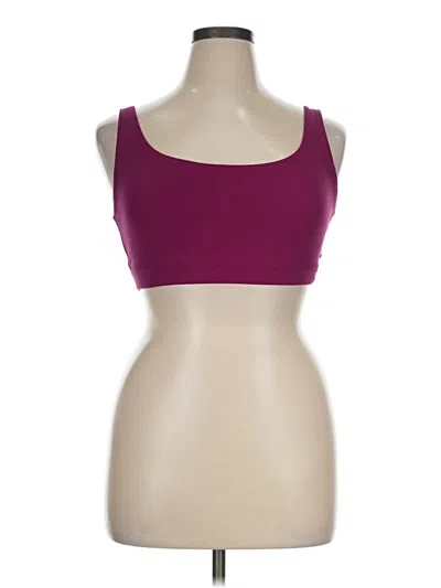 Pre-owned Athleta Sports Bra In Burgundy