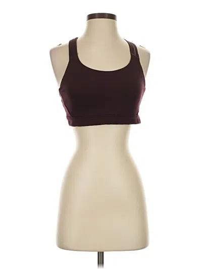 Pre-owned Athleta Sports Bra In Burgundy