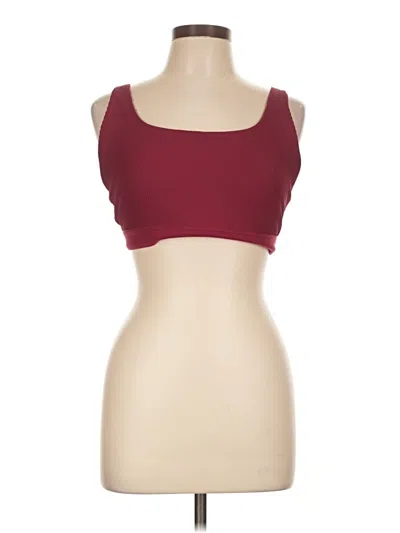 Pre-owned Athleta Sports Bra In Burgundy