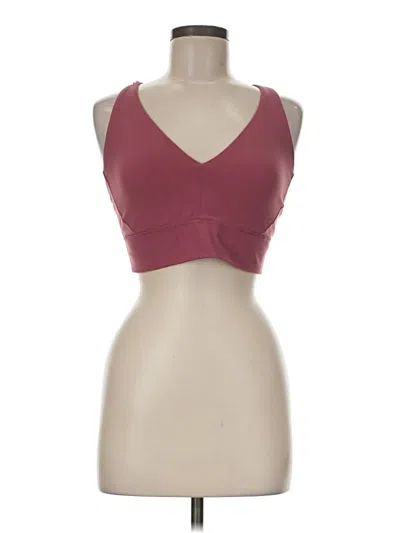 Pre-owned Athleta Sports Bra In Burgundy