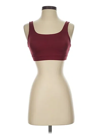 Pre-owned Athleta Sports Bra In Burgundy