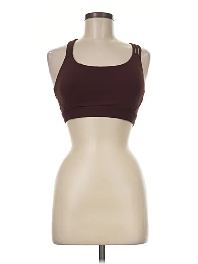 Pre-owned Athleta Sports Bra In Burgundy
