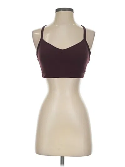 Pre-owned Athleta Sports Bra In Burgundy
