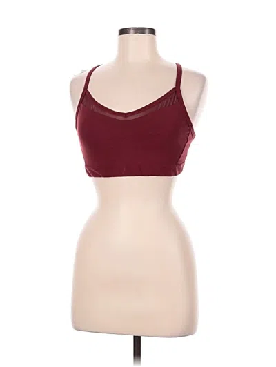 Pre-owned Athleta Sports Bra In Burgundy