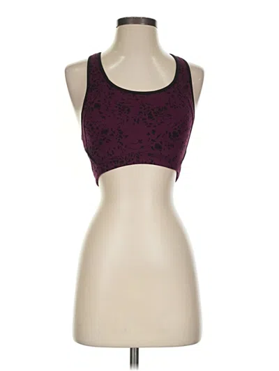 Pre-owned Athleta Sports Bra In Burgundy