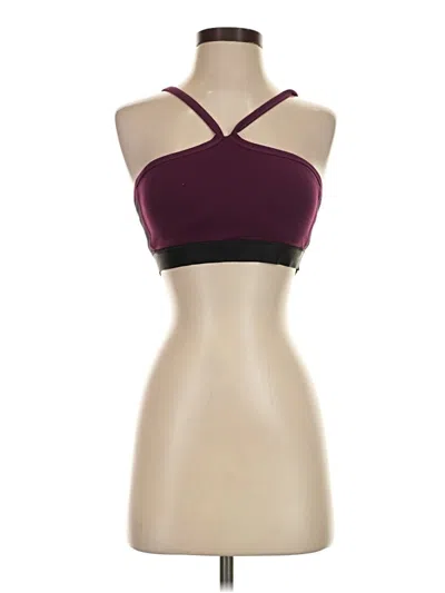 Pre-owned Athleta Sports Bra In Burgundy