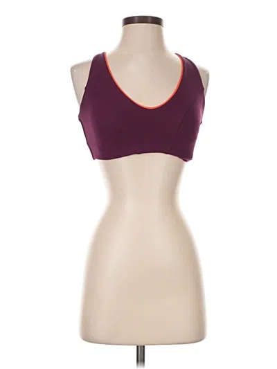Pre-owned Athleta Sports Bra In Burgundy