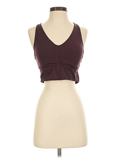 Pre-owned Athleta Sports Bra In Burgundy