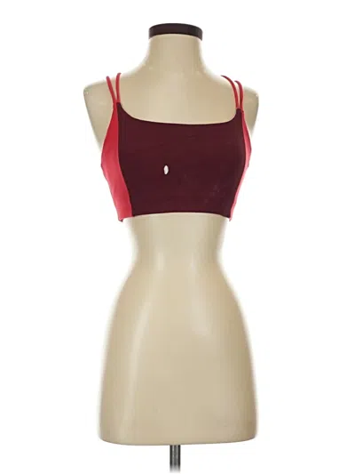 Pre-owned Athleta Sports Bra In Burgundy