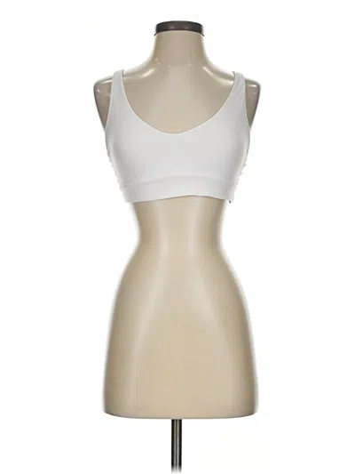 Pre-owned Athleta Sports Bra In Ivory