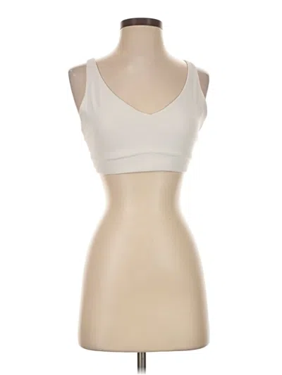 Pre-owned Athleta Sports Bra In Ivory