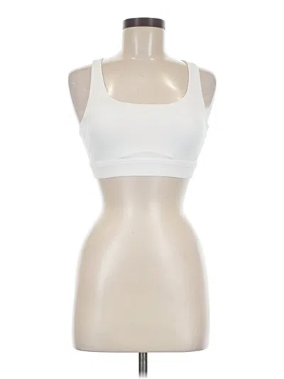 Pre-owned Athleta Sports Bra In Ivory