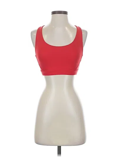Pre-owned Athleta Sports Bra In Red