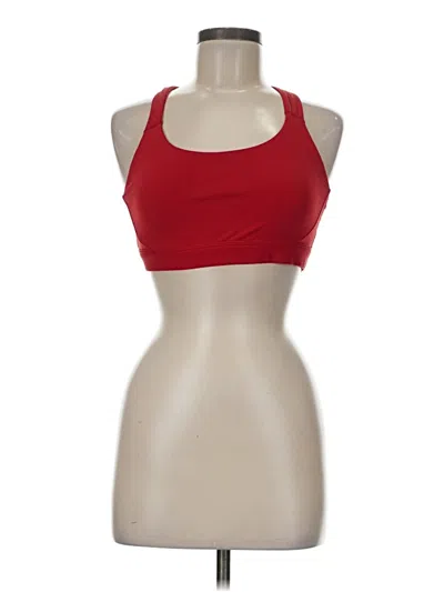 Pre-owned Athleta Sports Bra In Red