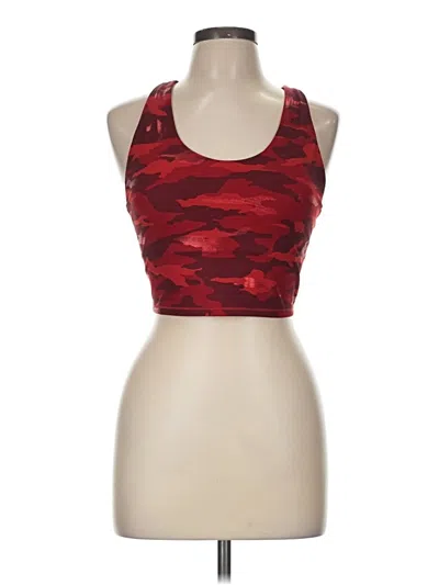 Pre-owned Athleta Sports Bra In Red