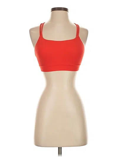 Pre-owned Athleta Sports Bra In Red