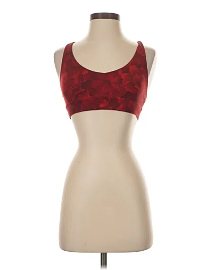Pre-owned Athleta Sports Bra In Red