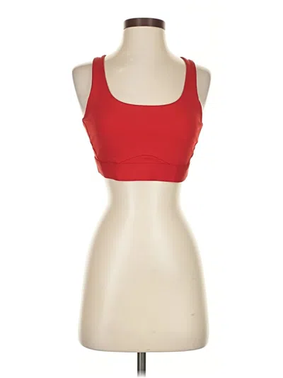 Pre-owned Athleta Sports Bra In Red