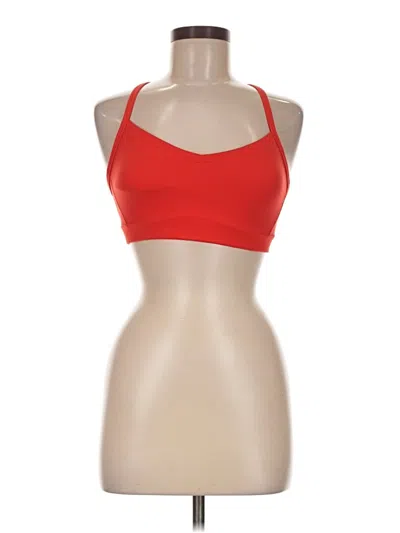 Pre-owned Athleta Sports Bra In Red