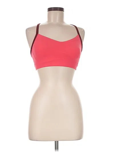 Pre-owned Athleta Sports Bra In Red