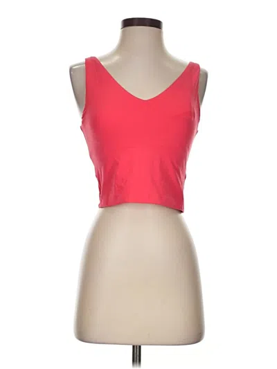 Pre-owned Athleta Sports Bra In Red