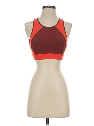 Pre-owned Athleta Sports Bra In Red