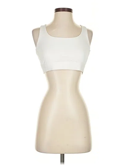 Pre-owned Athleta Sports Bra In White
