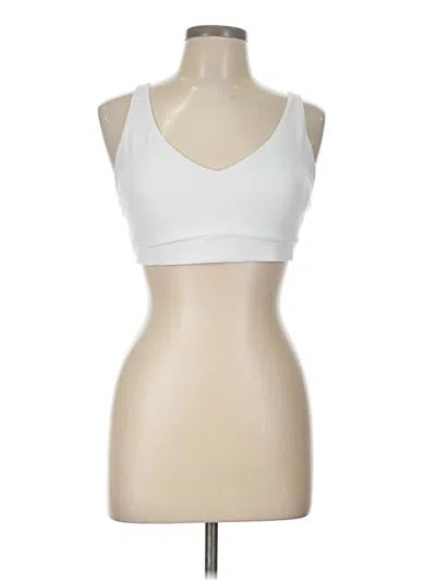 Pre-owned Athleta Sports Bra In White