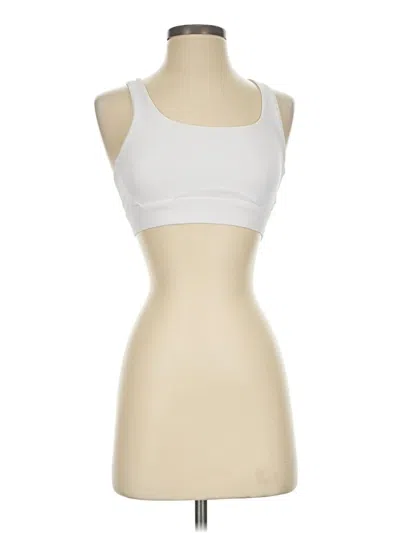 Pre-owned Athleta Sports Bra In White