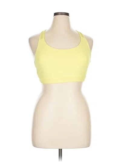 Pre-owned Athleta Sports Bra In Yellow