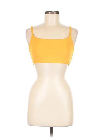 Pre-owned Athleta Sports Bra In Yellow