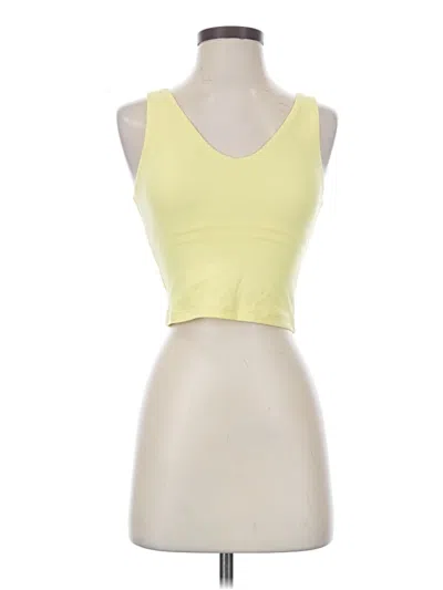 Pre-owned Athleta Sports Bra In Yellow