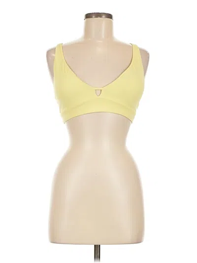 Pre-owned Athleta Sports Bra In Yellow