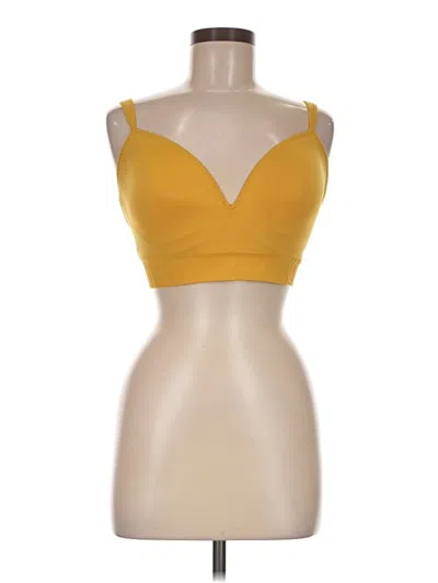 Pre-owned Athleta Sports Bra In Yellow