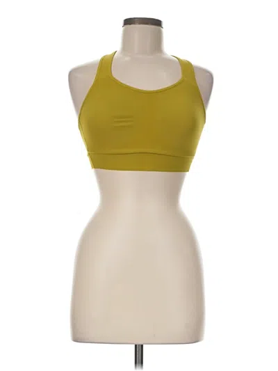 Pre-owned Athleta Sports Bra In Yellow